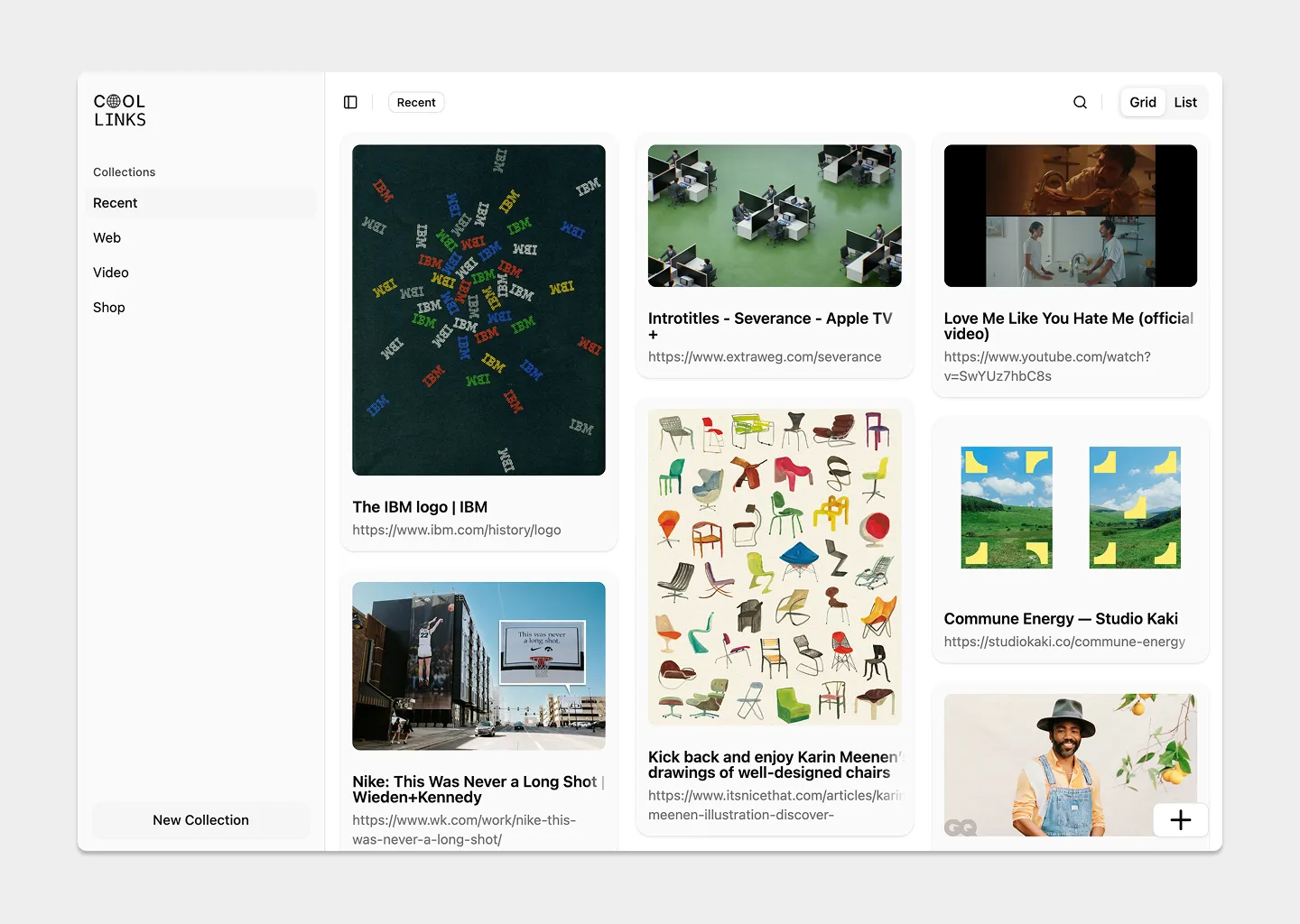 cool links screenshot 2