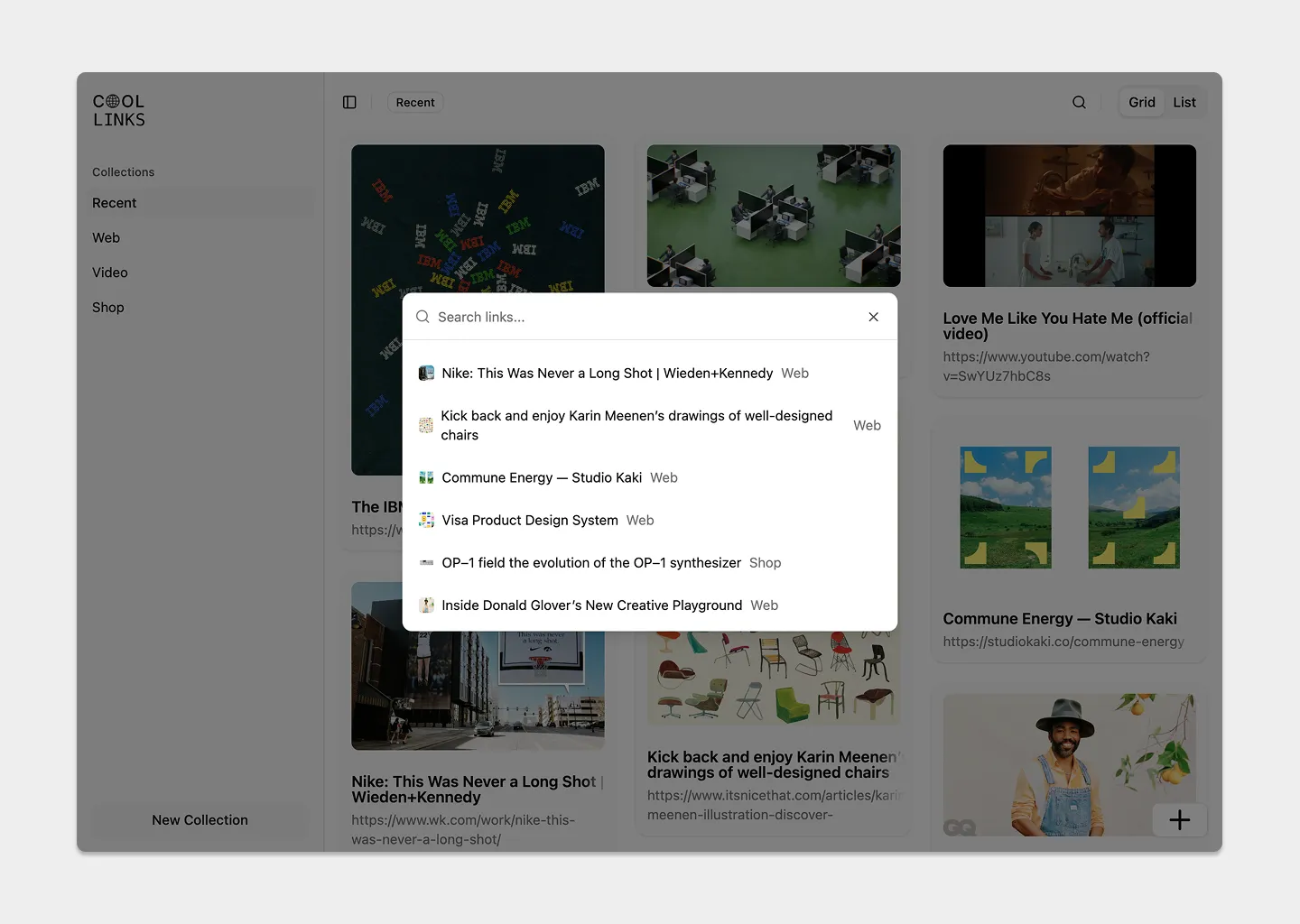 cool links screenshot 3