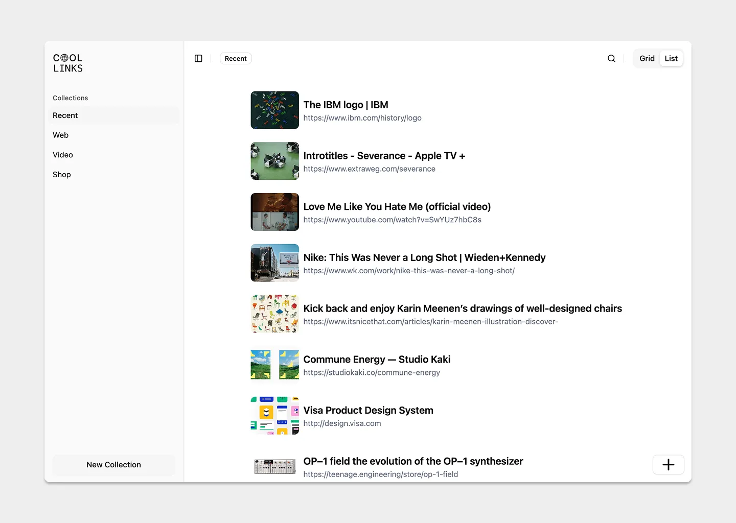 cool links screenshot 4