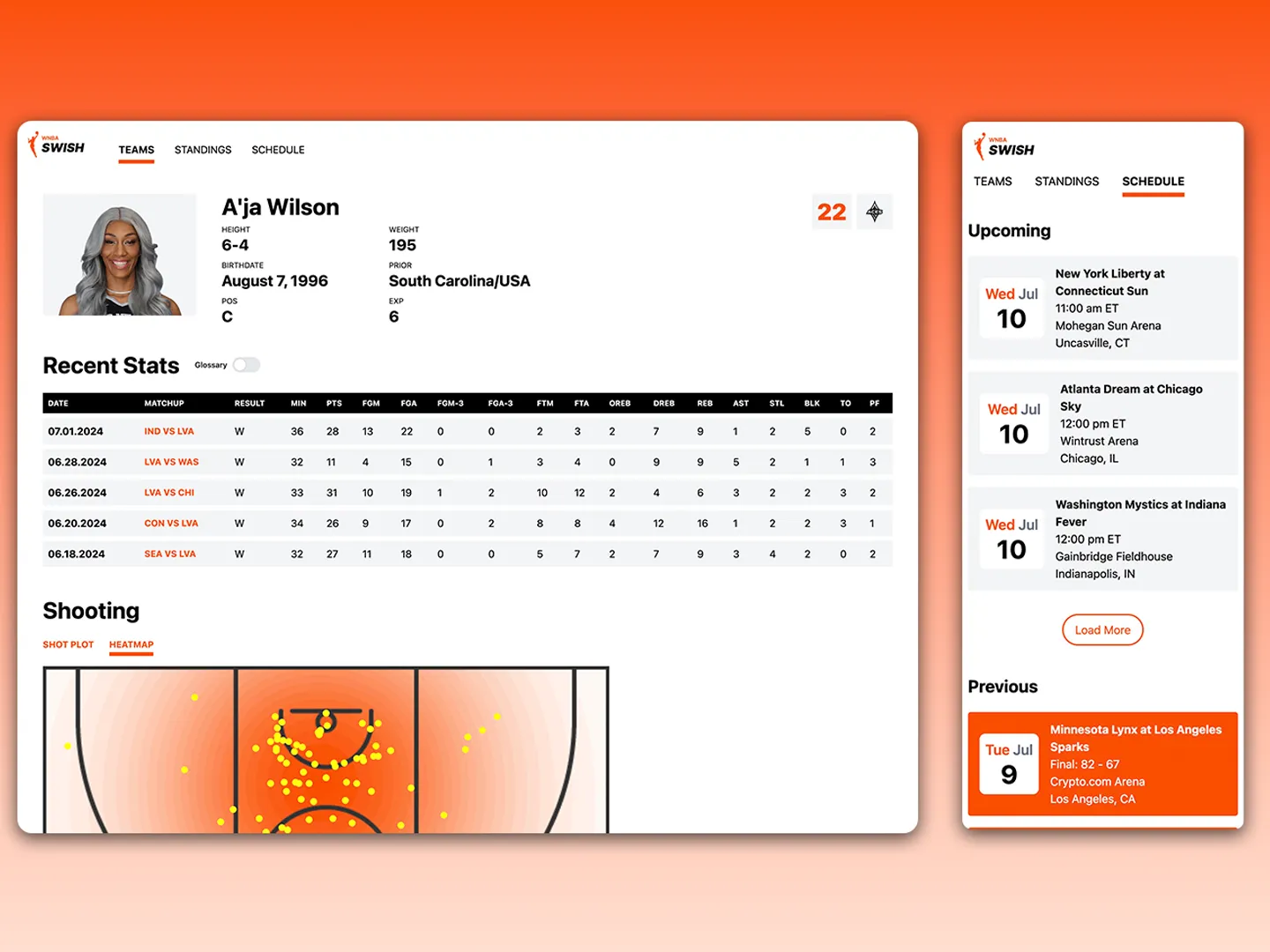 wnba swish screenshot 3